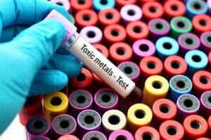 heavy metals testing test tubes